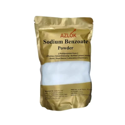 Azlok 400g Pack of 2 Laboratory Use Sodium Benzoate Fine Powder
