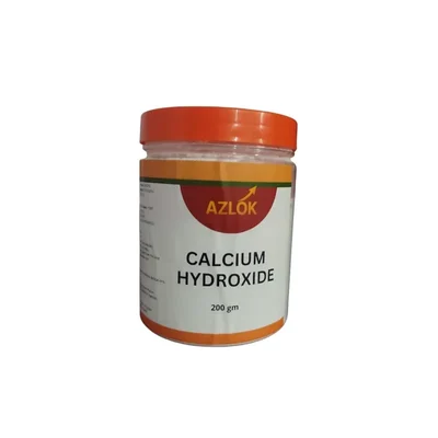 Azlok 400g Pack of 2 Laboratory Use Calcium Hydroxide Fine Reactive Powder