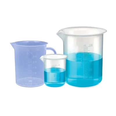 VVS 25ml 500ml Chemistry Lab Beaker 250ml Jug Set Clear Polypropylene Set Of 3
