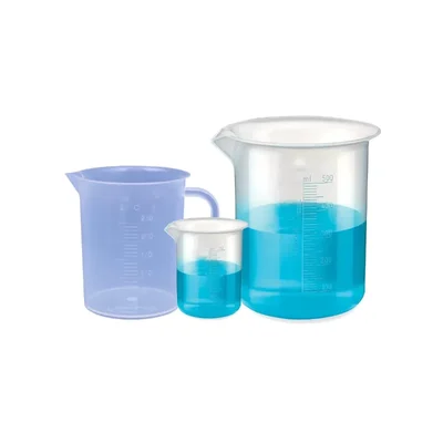 VVS 50ml 500ml Chemistry Lab Beaker 250ml Jug Set Clear Polypropylene Set Of 3