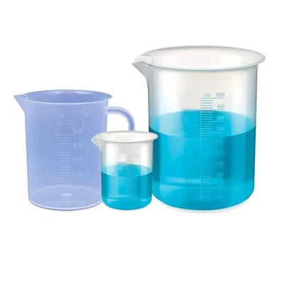 VVS 50ml 1000ml Chemistry Lab Beaker 250ml Jug Set Clear Polypropylene Set Of 3