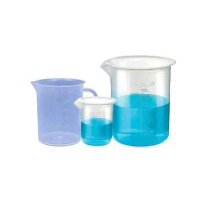 VVS 100ml 500ml Chemistry Lab Beaker 250ml Jug Set Clear Polypropylene Set Of 3