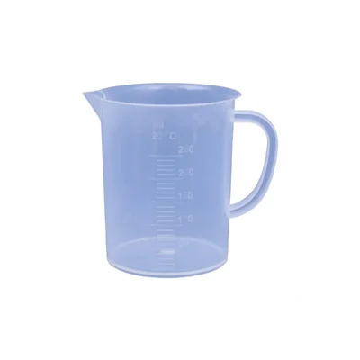 VVS 250ml Polypropylene Measuring Jug with Handle Clear 1 Piece for Laboratory