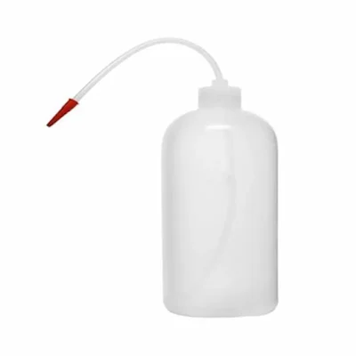 VVS 1000ml Polypropylene Wash Bottle Pack of 2 Flexible Tube Screw Cap Leak Proof for Lab