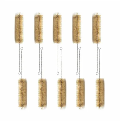 VVS 30mmX150mm Scientific Tube Brushes Set of 10 Radial Tufted End Wash Cleaning for Lab