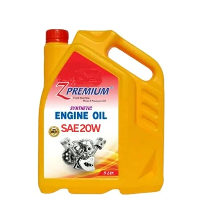 ZPremium 20W Full Synthetic Engine Oil 5L for Petrol Diesel Engines Wear Protection