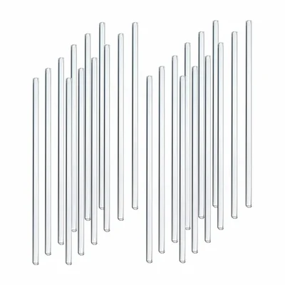 VVS 24pcs 8 Inch Glass Stirring Rod Mixing Borosilicate Glass