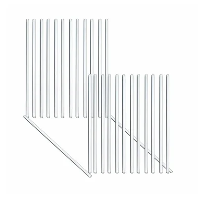 VVS Borosilicate Glass Stirring Rod 8-Inch Transparent Pack 30 School Lab Supplies