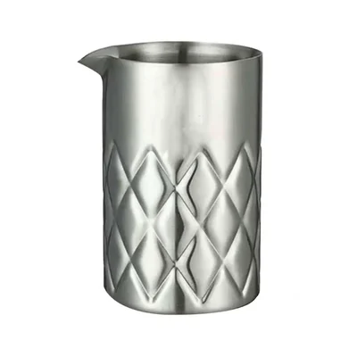 Double Wall Stainless Steel Bar Mixing Glass, Insulated Unbreakable Cocktail Pitcher for Craft Cocktails & Bartending