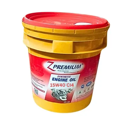 ZPremium 15W40 CI4 Heavy Duty Diesel Engine Oil 5L | Soot Control Lubricant for Trucks, Tractors & Commercial Vehicles
