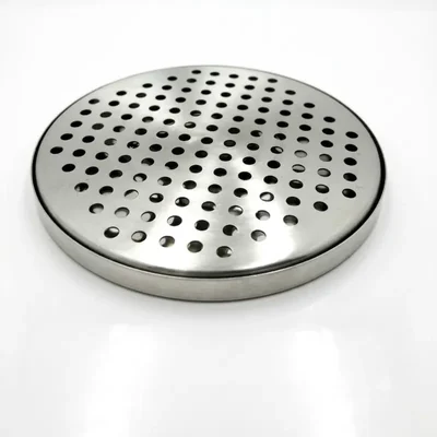 Round Stainless Steel Drip Tray, Beverage Spills Catcher for Home Bars, Draft Beer Kegerators, Coffee Stations