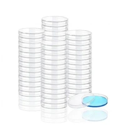 VVS 75mm Plastic Petri Dish Culture Plate Pack of 25 Lab Ware