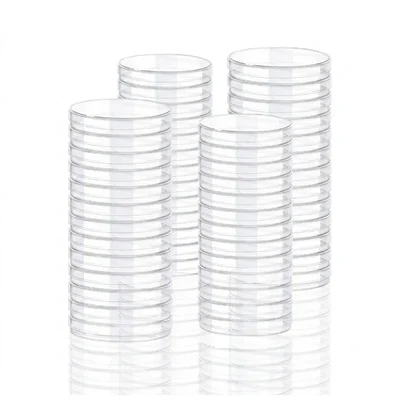 VVS 75mm Plastic Petri Dish Culture Set Pack of 40 Lab Supplies