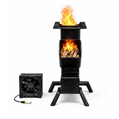 Stove with Fan, Firewood Stove, Eco-Friendly Lakdi ka Chulha