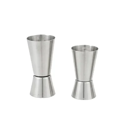 International Copper Jigger Set (25x50ml) (30x60ml), Dual-Sided Double Cocktail Measuring Cups