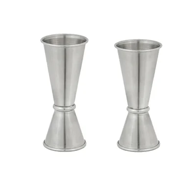 Combo of Conical Stainless Steel Jigger (25x50ml, 30x60ml), Cocktail Measuring Cups