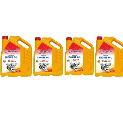 Z Premium 15W10 High Performance Multigrade Engine Oil 5 Litres for Cars, Trucks & Heavy Vehicles Superior Protection Pack of 4