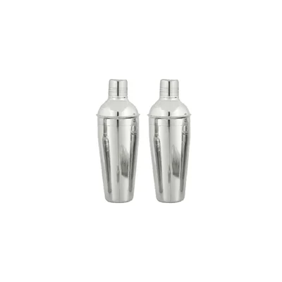 350ml Regular SS Cocktail Shaker (Pack of 2), CSDS30 Stainless Steel Drink Mixer Set for Home Bars, Parties & Mixology