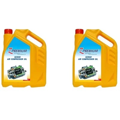 Z Premium 5 Litres Lubricant Rotary Screw Air Compressor Oil Superior Wear Protection High Performance Lubricant Pack of 2