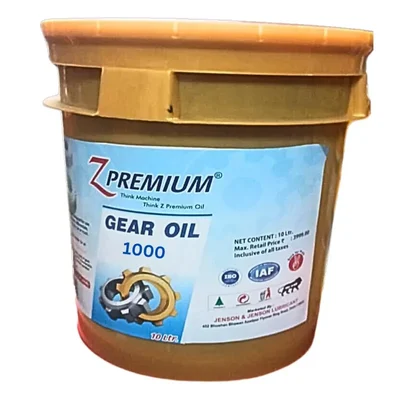 Z Premium Gear Oil 1000 High Viscosity EP Wear Protection for Transmissions Bearings & Industrial Gears 10 Ltr 1000