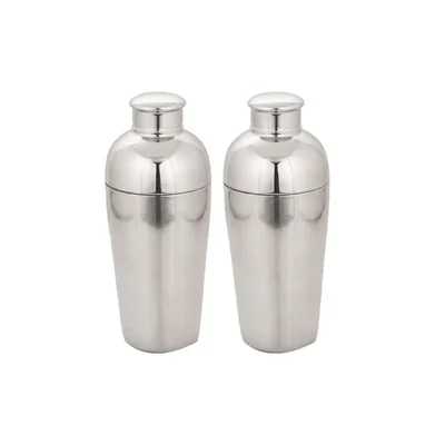 500ml x 2pcs SS Cocktail Shaker of Penguin Shape CSP50, Drink Mixer Set for Home Bars, Parties & Mixology