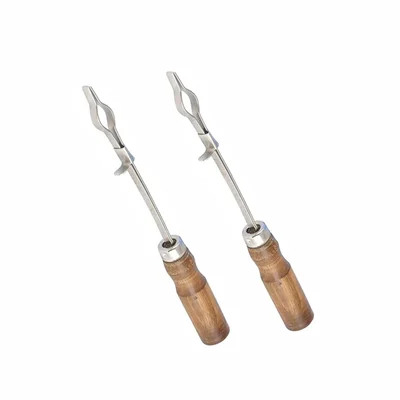 VVS Iron Wire Wooden Handle Pack of 2 Test Tube Holder Scientific Lab Tube Clamp