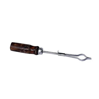 Akivin Chrome-Plated & Wooden Test Tube Holder Set Pack of 2