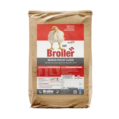 REFIT ANIMAL CARE Broiler+ Weight Gainer 25kg Bag, Poultry Feed Supplement for Chicken, Chicks and Birds