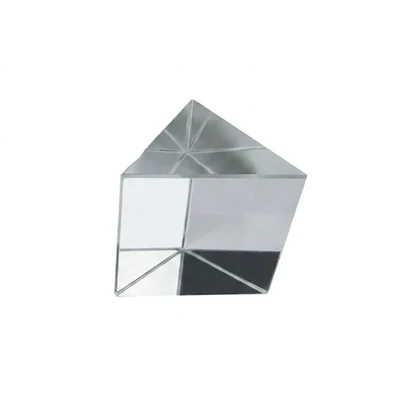 Akivin 50x50mm Glass Equilateral Prism Light Spectrum Reflection