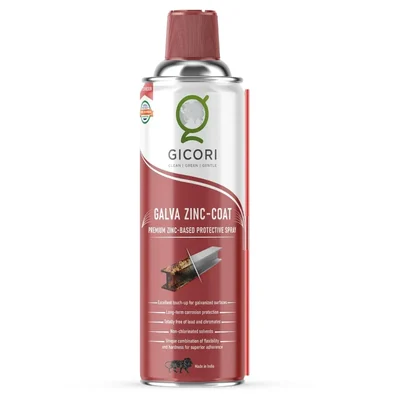 GICORI Cold Galvanizing Zinc Spray Paint 500ml Anti Rust Corrosion Prevention Coating Fast Dry Metal Protection Spray 500ml