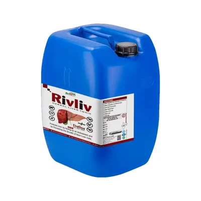 REFIT ANIMAL CARE Herbal Liver Tonic for Cow, Cattle, Goat, Sheep, Swine & Poultry (Rivliv 50 Ltr Drum)