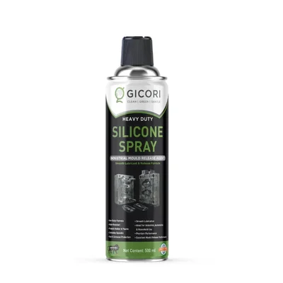 GICORI Silicone Spray 500ml Lubricant Mould Release High Temp Protection Aerosol