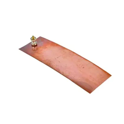 Akivin Corrosion Resistant Zinc Plate Pack of 2 Sheet Set 6x2 Inch with Brass Terminal for Lab Galvanic Experiments