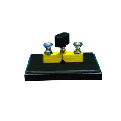 Akivin Compact Brass Plug Key Three Way Pack of 2 for Physics Electrical Circuit Experiments