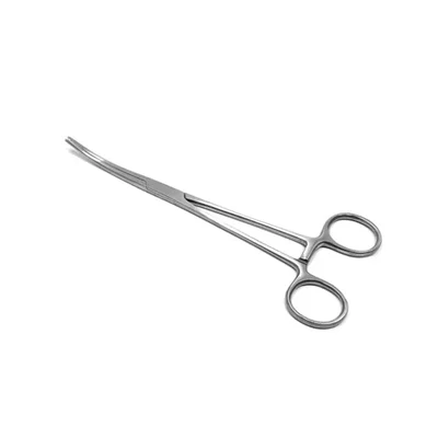 Akivin Stainless Steel Kocher Curved Forceps Hemostatic Clamp 6 Inch for Medical Veterinary & Biology Lab