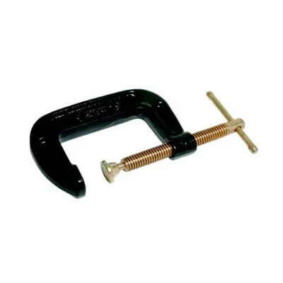 Akivin G-Clamp 3" Pack of 1 Cast Iron C-Clamp Threaded Screw Mechanism Workshop Clamping Tool