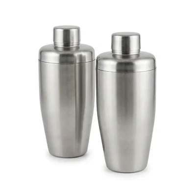650ml x 2pcs SS Cocktail Shaker, Stainless Steel Drink Mixer Set for Home Bars, Parties & Mixology