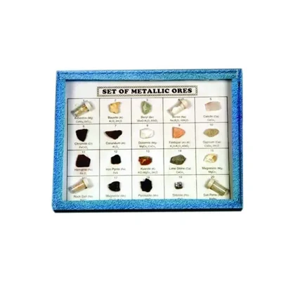 Akivin Metallic Ores Set of 20 Minerals Set of 30 Specimens 5 kg Mass Weight Geology Research Lab