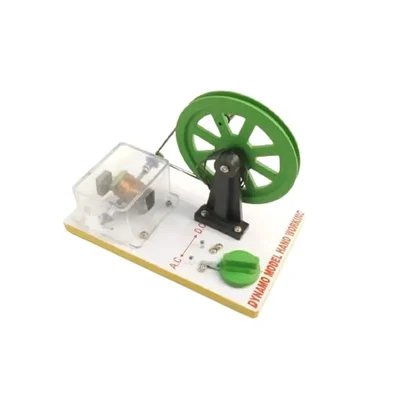 Akivin Dynamo Model Hand Working Energy Conversion Renewable Demonstration Transparent Casing LED Output