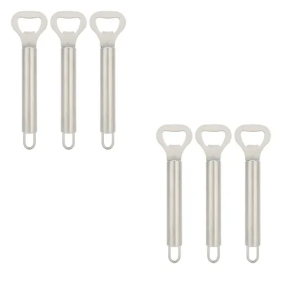 Pack of 6 Stainless Steel Bottle Opener, 7 inch Speed Key for Commercial Bartending, Restaurants, Kitchens & Events
