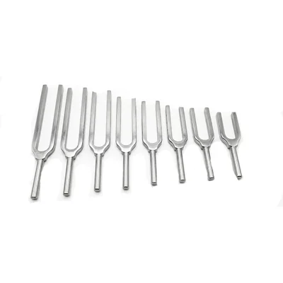 Akivin Bright Chrome Medium Welch Type Tuning Fork Base Resonance Vibrational Frequency General Lab