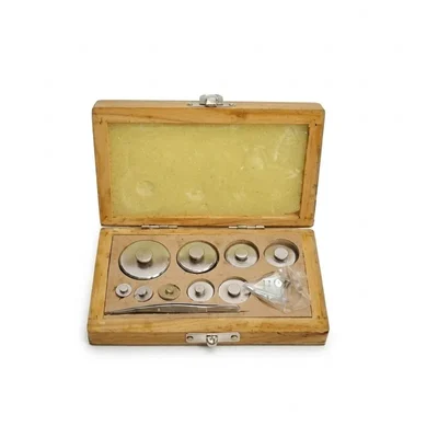 Akivin 100g Brass & Stainless Steel Precision Physical Weight Box Milligrams & Grams Laboratory Calibrated