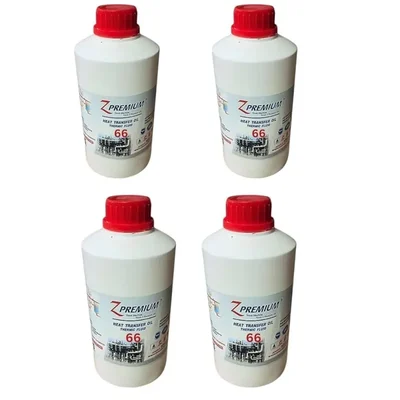 ZPremium Thermic 66 Synthetic Heat Transfer Oil Fluid Pack of 4 1L High Temp Oxidation Stability Industrial Thermal Fluid