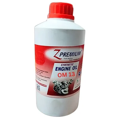 Z Premium OM 13 High-Performance Industrial Machinery Lubricant & Protection Oil 1L Bottle Pack of 4 Durable Lubrication