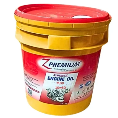 Z Premium 7100 10W50 Synthetic Engine Oil High Performance Thermal Stability 4T Motor Lubricant