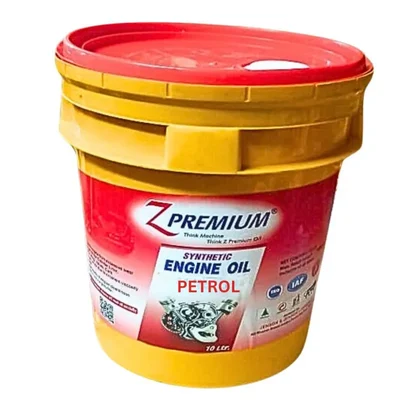 Z Premium 10L Synthetic Petrol Engine Oil High Performance Multi Grade Lubricant
