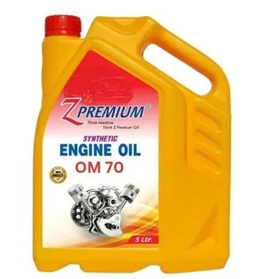 Z Premium OM 70 Engine Oil 5 Litre Pack of 1 Multi Grade Lubricant for Cold Start Protection Fuel Efficiency OM70 5L