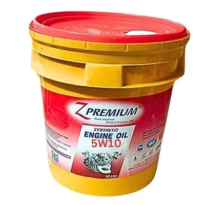 ZPremium 5W10 Fully Synthetic Engine Oil for High Performance Engines Cold Weather Protection Deposit Control Pack of 20