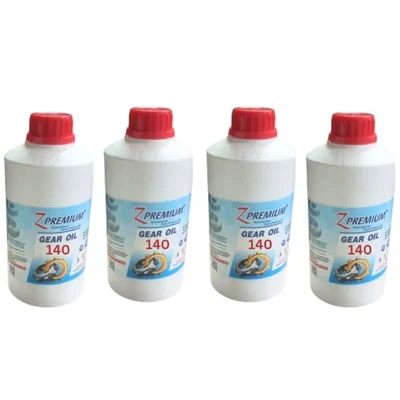 Z Premium 140 High Viscosity Gear Oil Extreme Pressure Wear Protection Manual Transmissions Bearings Fluid 1 Ltr Pack of 4