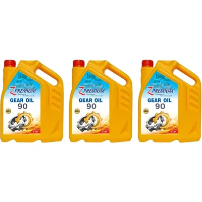 Z Premium Gear Oil 90 Heavy Duty Transmissions Oxidation Resistance Wear Protection High Viscosity 5L 3 Pack